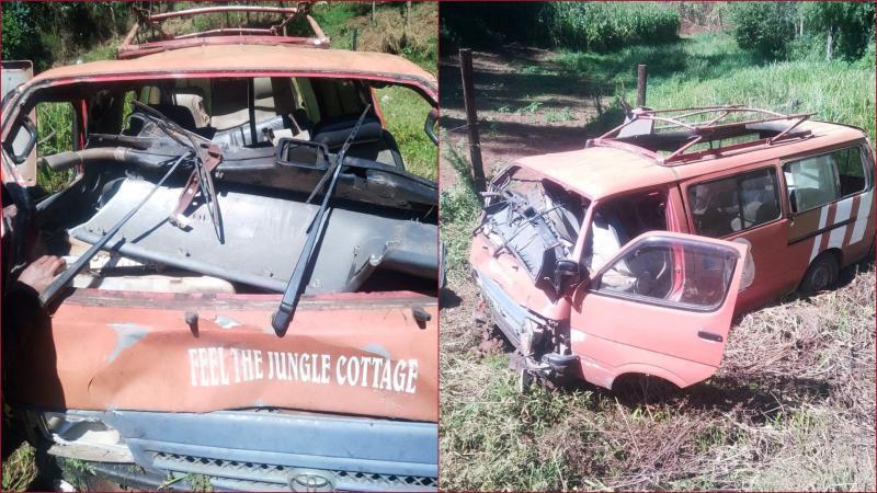 A van ferrying pupils was involved in an accident in Endarasha, Nyeri County.